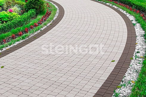 Тротуарная плитка Steingot Классика Арко "Bianco Nero" 60мм