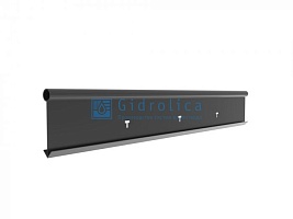 Бордюр Gidrolica Country Б-1000.2.10 - пластиковый черный L10000