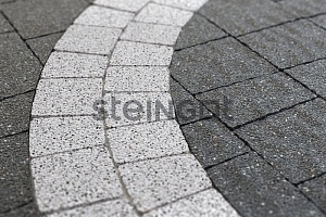 Тротуарная плитка Steingot Классика Арко "Bianco Nero" 60мм