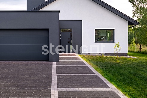Тротуарная плитка Steingot Классика Арко "Bianco Nero" 60мм