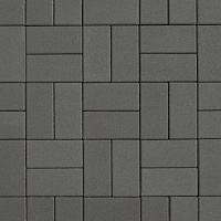 Тротуарная плитка Выбор Прямоугольник "Серая Стандарт" 40мм