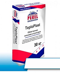 Гипсовая штукатурка облегченная Perel TeploPlast, белая, 30 кг
