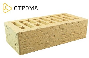 Кирпич керамический лицевой Строма "Слоновая кость" Кора дуба 1НФ/УС