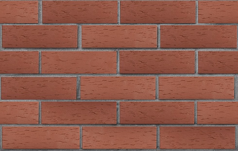 Кирпич клинкерный лицевой ЛСР тёмно-красный "Эдинбург" Береста 0,7НФ/УС