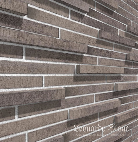 Ригельный кирпич Leonardo Stone "Сиэтл 3D" 403 mix