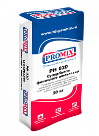 Шпатлевка полимерная финишная Promix PH 020, cупербелая, 20 кг