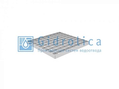 Решетка водоприемная Gidrolica Point РВ-28,5.28,5 - ячеистая стальная оцинкованная