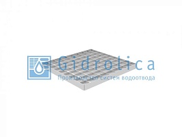 Решетка водоприемная Gidrolica Point РВ-28,5.28,5 - ячеистая стальная оцинкованная