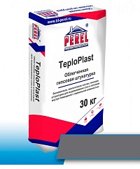 Гипсовая штукатурка облегченная Perel TeploPlast, серая, 30 кг