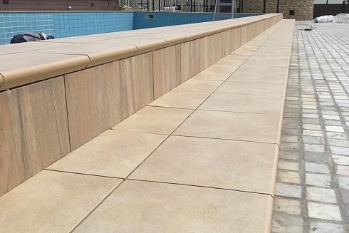 Ступень угловая Interbau Alpen 044 Allgau 310x310 мм R11/B