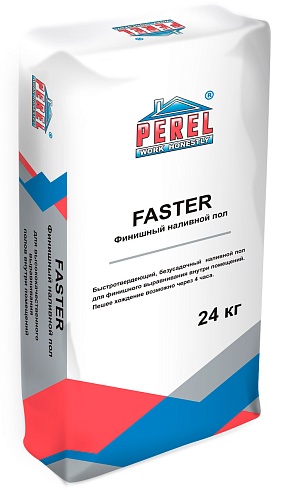 Финишный наливной пол Perel Faster, 24 кг