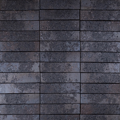 Кирпич керамический лицевой Ликолор Тайга Вулканы "Чёрное сокровище" 1НФ/УС