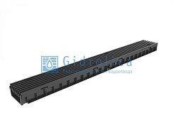 Комплект Gidrolica Light: лоток водоотводный ЛВ -10.11,5.5,5 - пластиковый с решеткой РВ- 10.11.50 пластиковой ячеистой, кл. A15