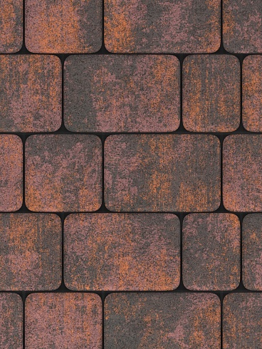 Тротуарная плитка Stellard Старый город "Браун" 40мм