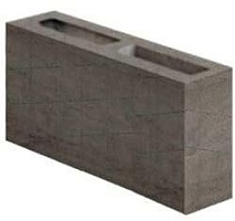 Камень Серый СКЦт2Л-100- 390х90х188 (гладкая фактура)