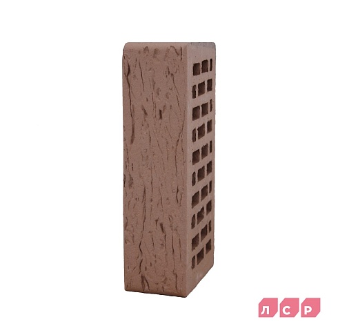 Кирпич керамический лицевой ЛСР "Светло-коричневый" Рустик 1НФ/УС 